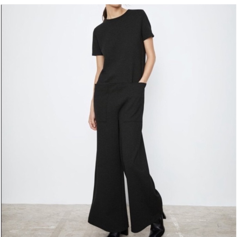 Zara Dark grey jumpsuit with large pockets. NWT. Retail 129